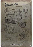 Medium Sign: Vespa - Parts Sketches
