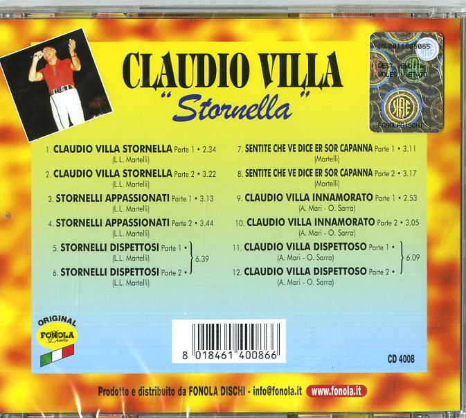 CLAUDIO VILLA - STORNELLA