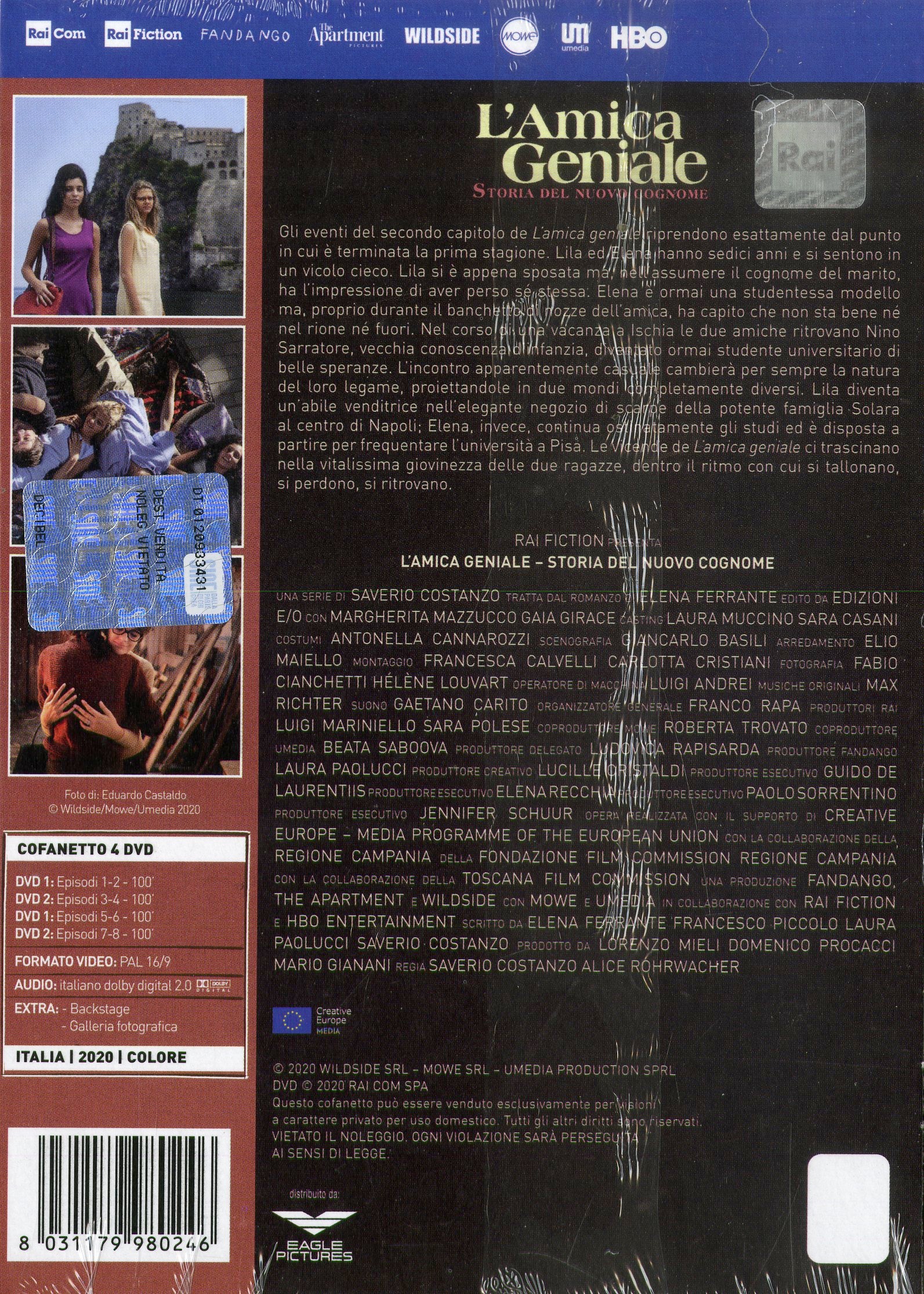 L AMICA GENIALE STAGIONE 2 (4 DVD SET)