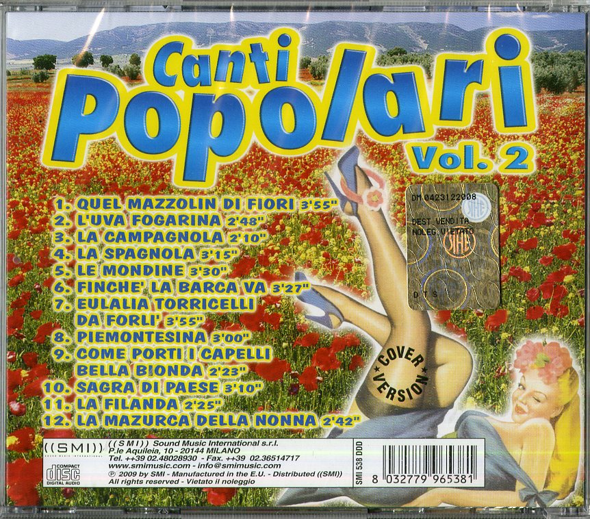 CANTI POPOLARI VOL 2