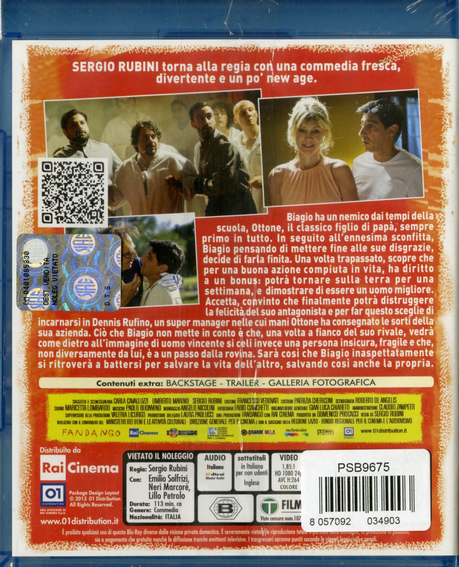 MI RIFACCIO VIVO - Un Film Di  Sergio Rubini (BluRay)