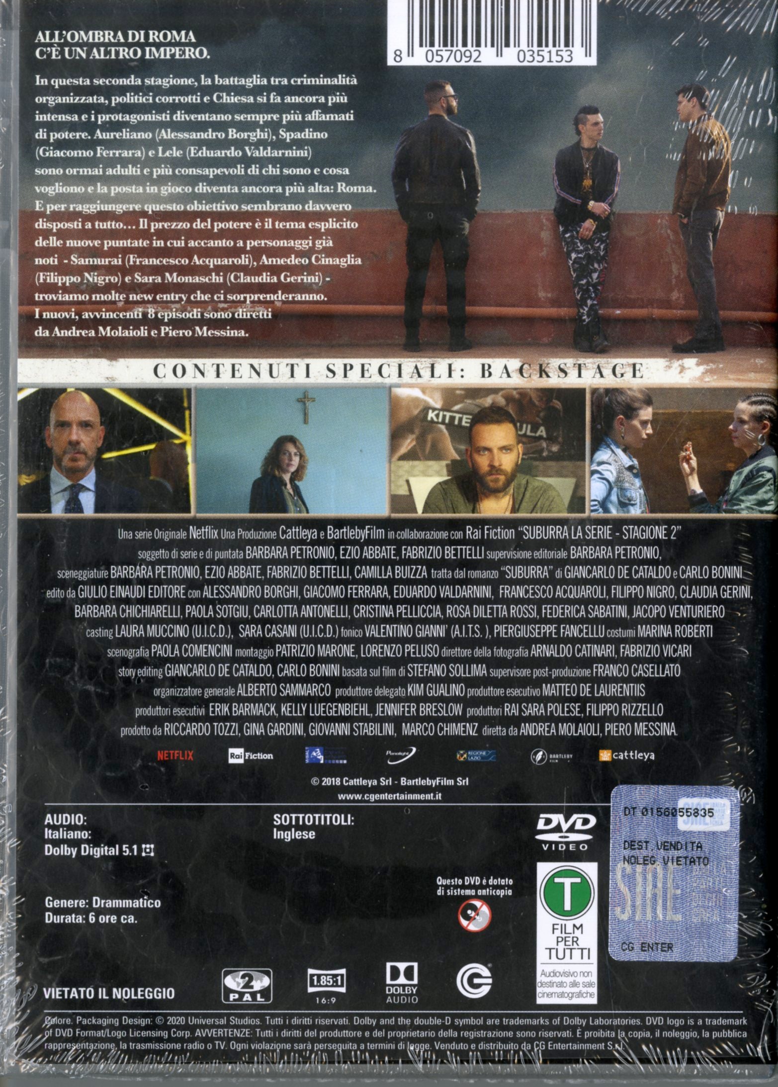 SUBURRA - THE SERIES 2 (BOX 3 DVD)