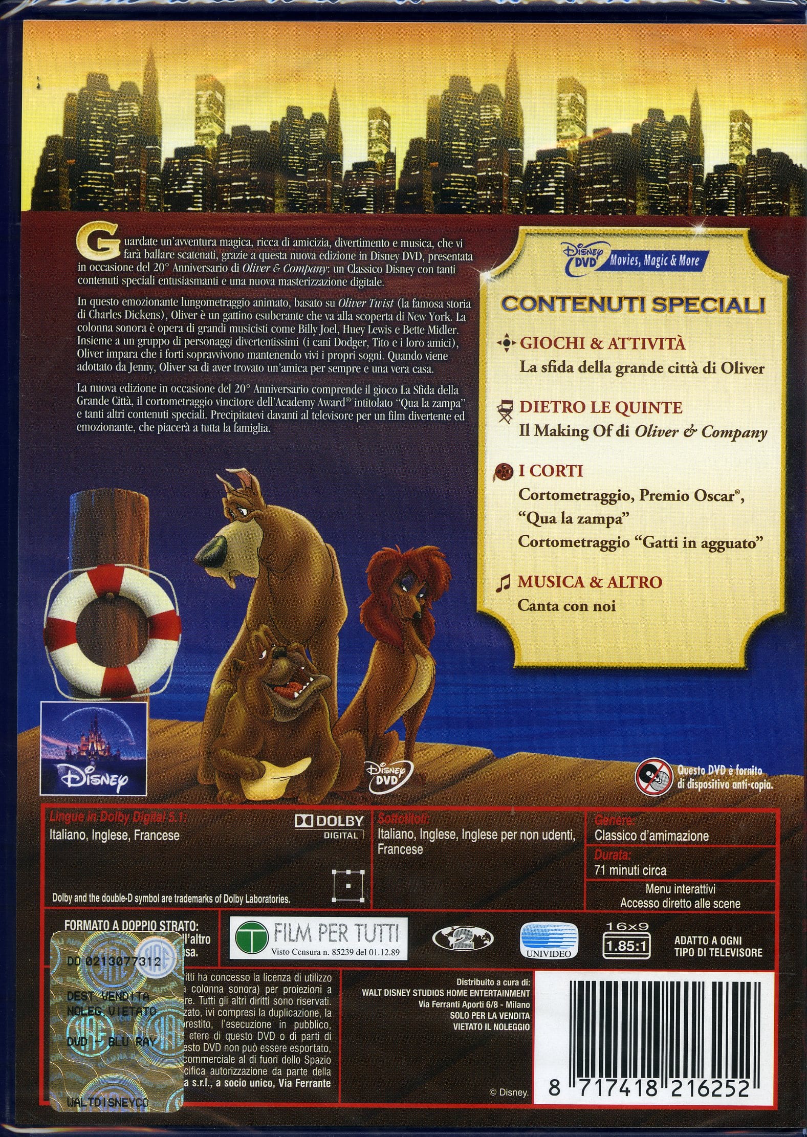 OLIVER CAMPANY Cartoni Animati