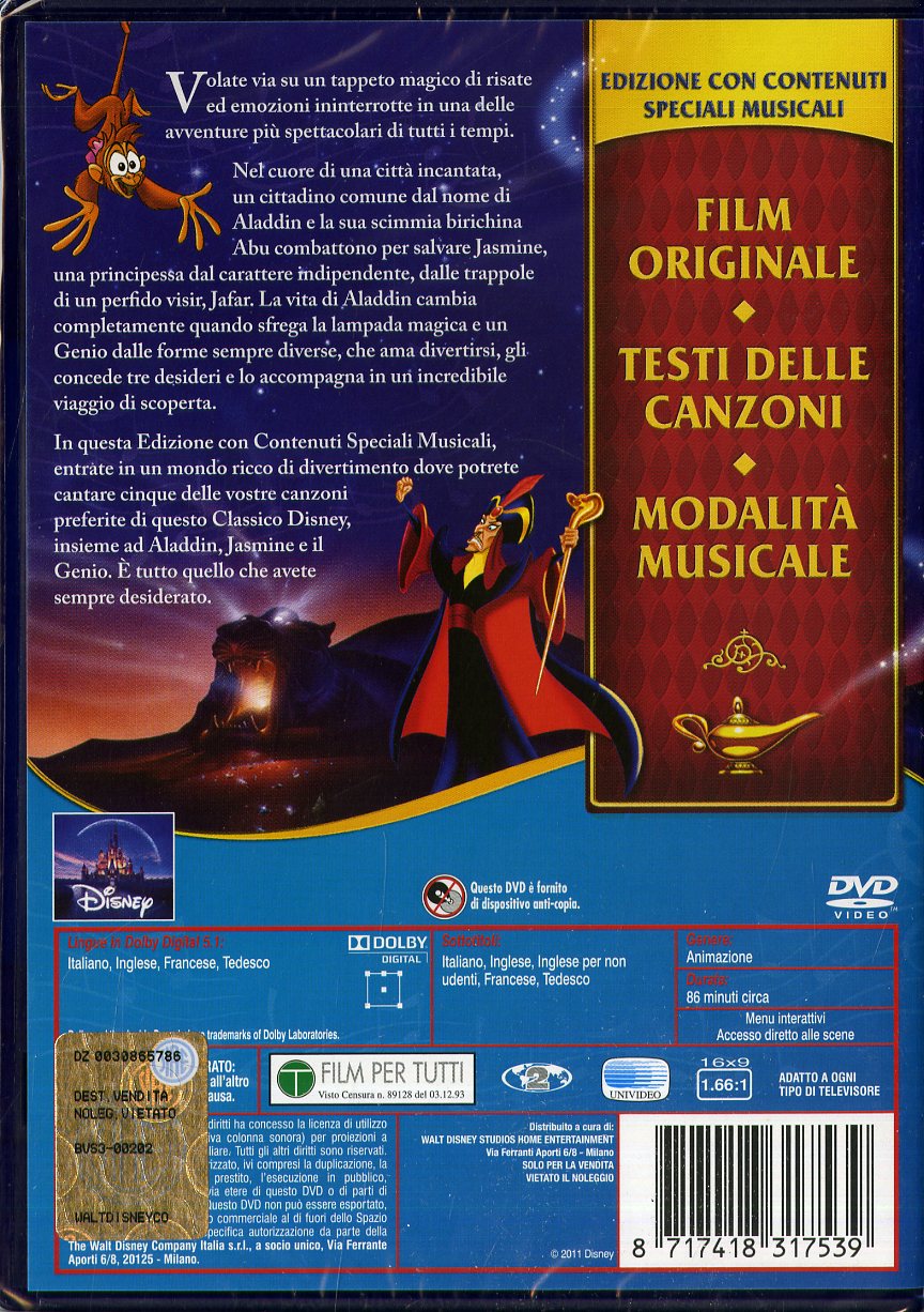 ALADDIN - Cartoni Animati