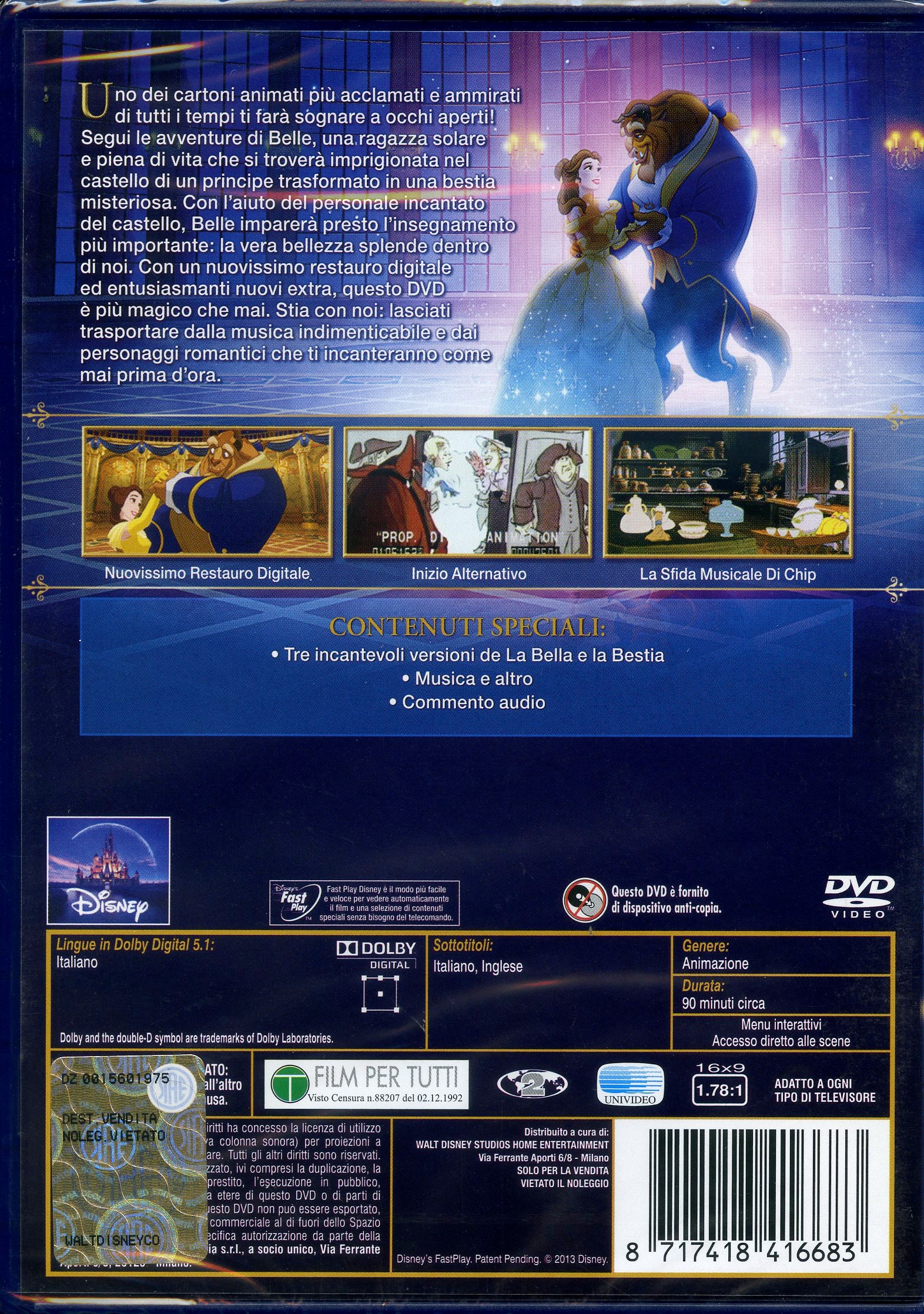 LA BELLA E LA BESTIA(2017)- BEAUTY AND THE BEAST  Cartoni Animati