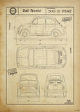 500 D Fiat 1970s Print