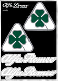 Alfa Romeo Adesivi Chrome Tabs 2 SCRITTE + 2 LOGHI