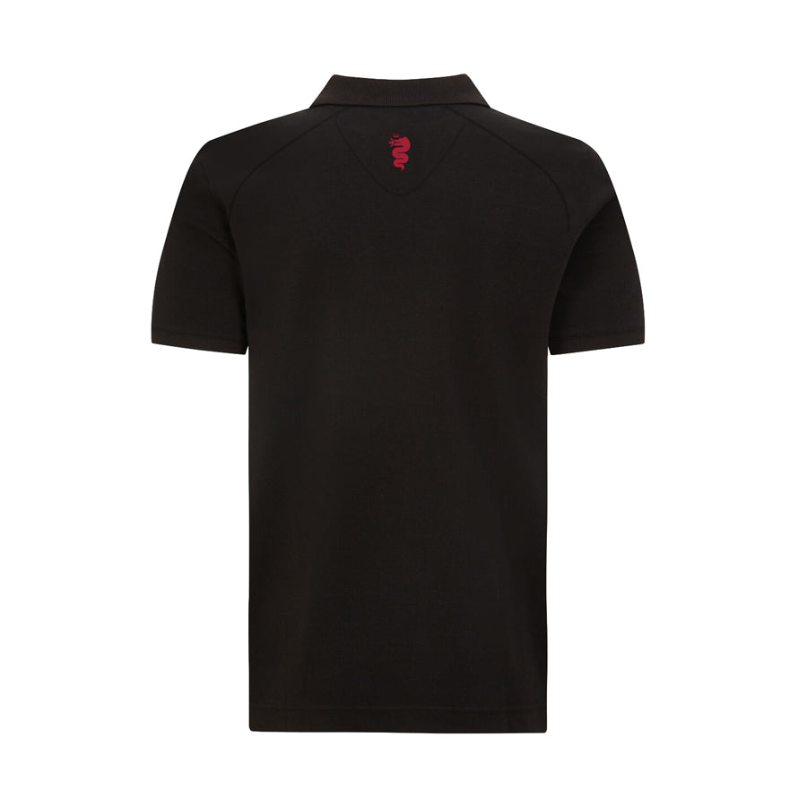 ALFA ROMEO MENS POLO CLASSIC BLACK