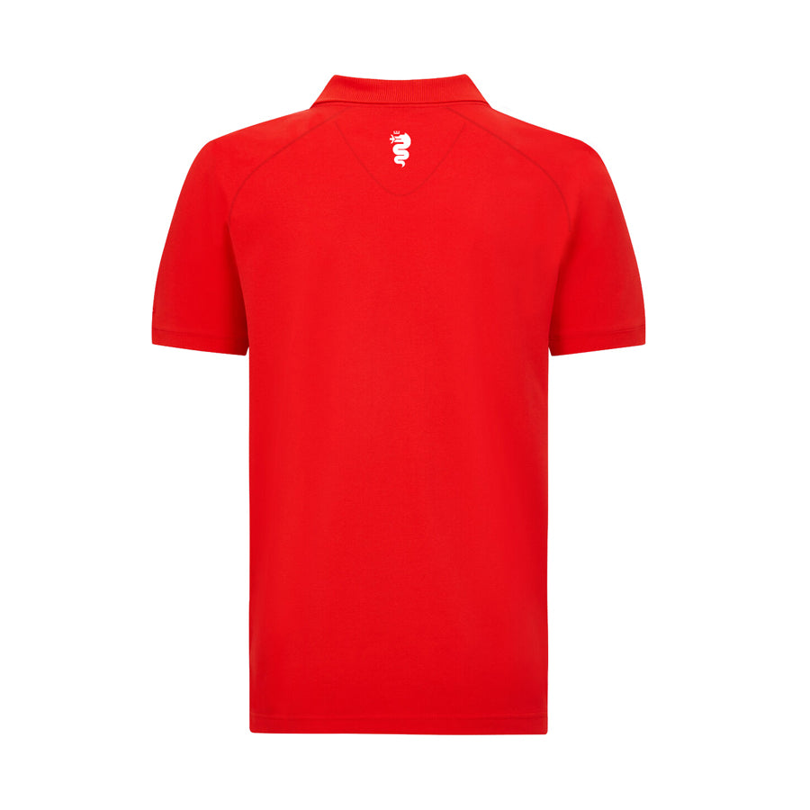 ALFA ROMEO MENS POLO CLASSIC RED