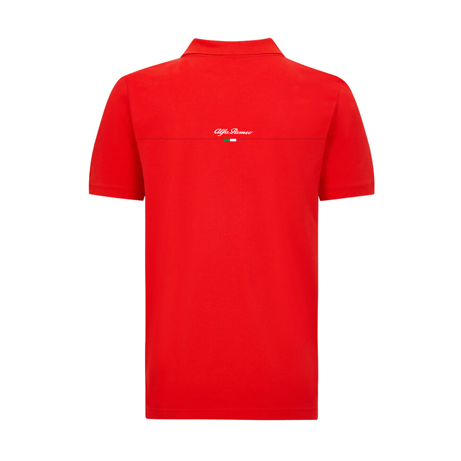 ALFA ROMEO MENS POLO RED