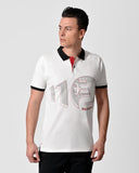 Alfa Romeo Mens Polo Anniversario Bianca