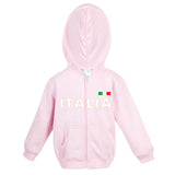 Italia Gold Fleece Baby/Kids Zip Hoodie Pink
