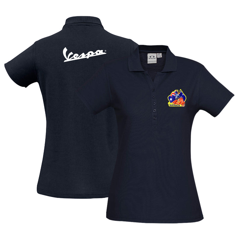VESPA GIRL - WOMENS POLO SHIRT