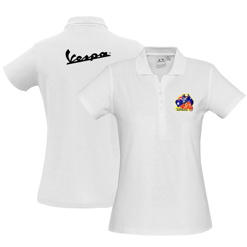 VESPA GIRL - WOMENS POLO SHIRT