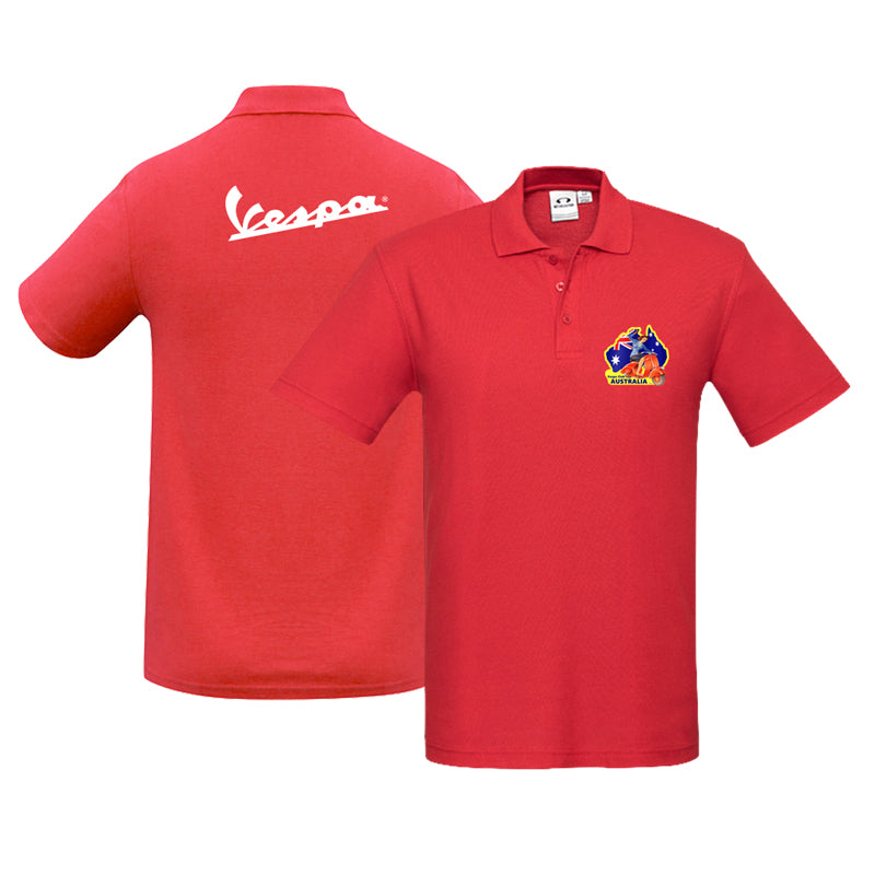 VESPA GIRL - MENS POLO SHIRT
