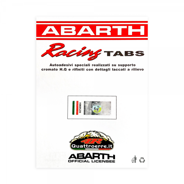 Abarth Adesivi Racing Tabs 1 scud e 2 scorp diam52mm
