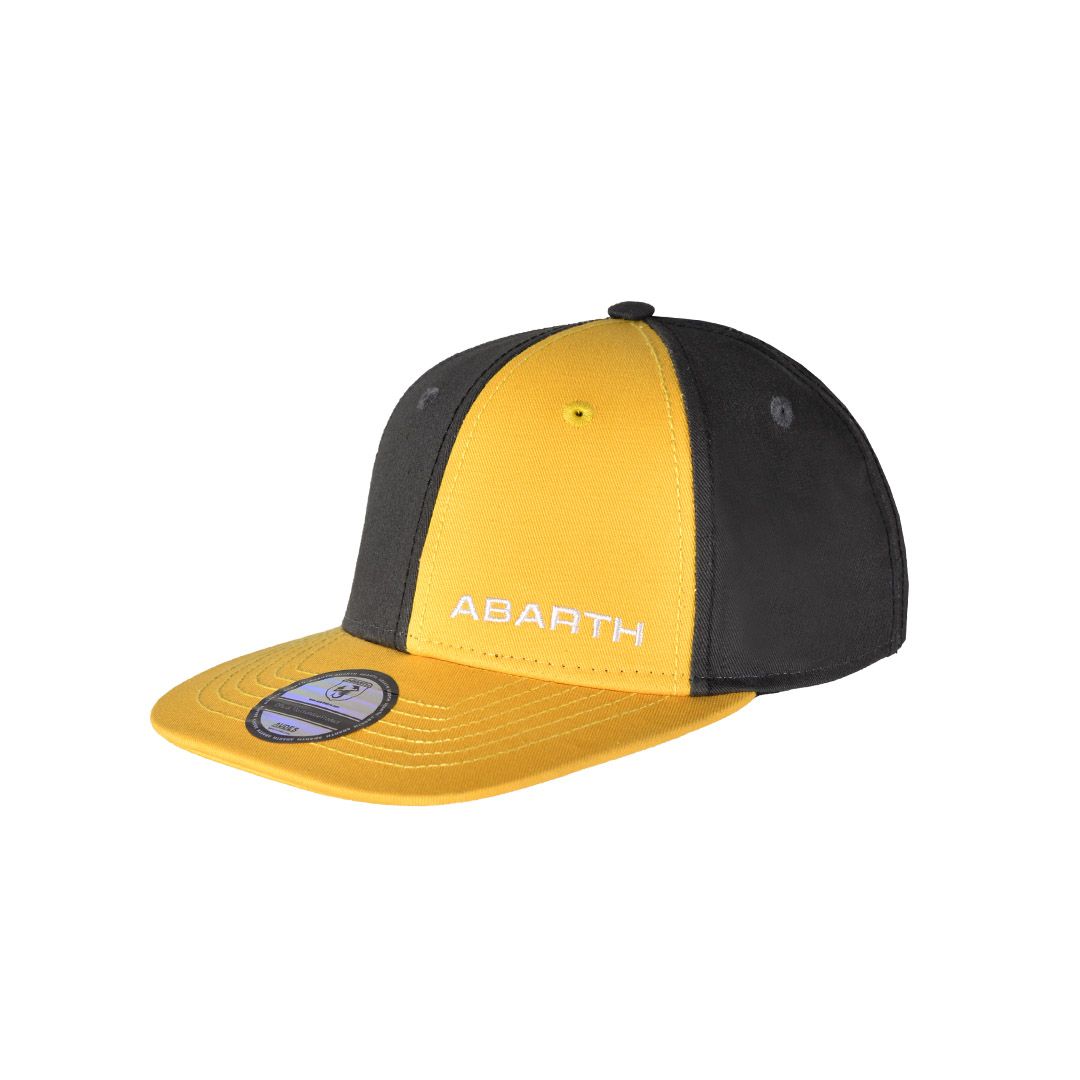 Abarth Kids Flat Cap Grigio/Giallo
