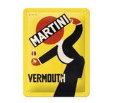 Small Sign: Martini - Vermouth Waiter Yellow