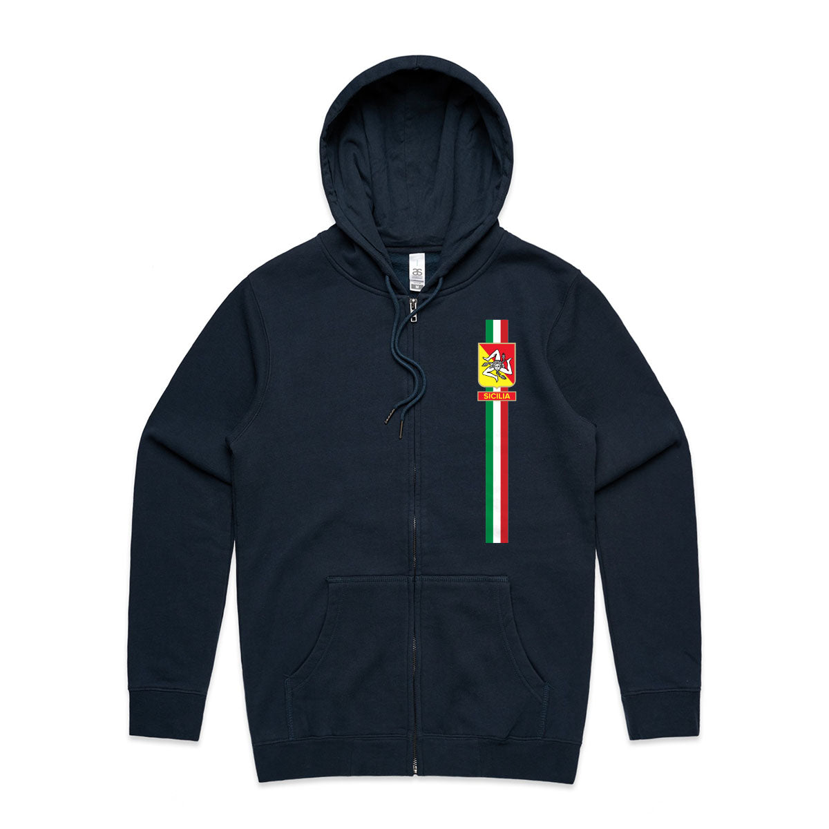 Sicilia Tricolore Zip Hoody
