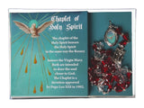 CHAPLET OF HOLY SPIRIT RED/CRYSTAL TEARSHAPE BEADS - INSTRUCTION SHEET