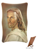 PLASTIC PLAQUE - FACE OF CHRIST HANGING OR STANDING