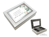 JEWELLERY BOX WHITE -  SIZE: 190 X 140 X 49mm - WHITE