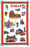 ROMA COLORE TEA TOWEL STROFINACCIO