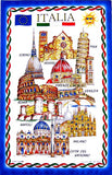 MONUMENTI D'ITALIA TEA TOWEL STROFINACCIO