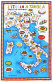 L'ITALIA A TAVOLA TEA TOWEL STROFINACCIO