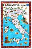 VINI E PASTA TEA TOWEL STROFINACCIO