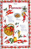 PEPERONCINO NOMI TEA TOWEL STROFINACCIO