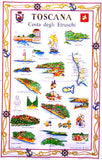 COSTA DEGLI ETRUSCHI TOSCANA TEA TOWEL STROFINACCIO