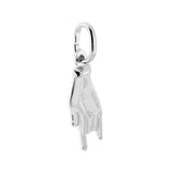 Hand Corno Lucky Charm mm 21 in SILVER 925 Galvanic Rhodium