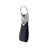 FIAT KEY RING CARBON NERO TRICOLORE SCUDETTO