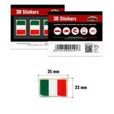 3D Sticker - 3D TRIS ITALIA  23 x 35mm x 3