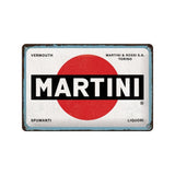 Martini Sign Medium 20 x 30cm - Logo White