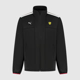 FERRARI MENS SF SOFTSHELL JACKET BLACK WITH WHITE