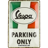 Nostalgic-Art Medium Sign Vespa - Parking Only Italian 20x30x0.5cm