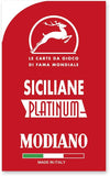 MODIANO PLAYING CARDS - SICILIANE PLATINUM 100% PLASTIC