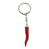 CORNO zinc alloy  RED KEYRING with silver tip 58.9mm