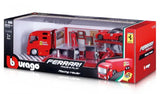 1:43 FERRARI RACING HAULER with 1 car & 6 accessories wb