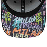 AC MILAN GRAFITI AOP UV 9FORTY-ADULTS-BLACK-OSFM
