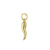 Lucia Sterling Silver Cornicello “little horn” Pendant - Gold