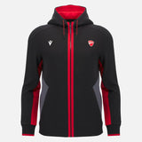 DUCATI x MACRON FULL ZIP HOODIE BLACK