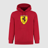 FERRARI LARGE SHIELD HOODY DARK CHERRY