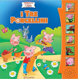 I tre porcellini - Ascolta le fiabe - Italian book cover