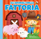 Gli animali della fattoria - Carezze di stoffa - Italian book cover