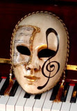 Music Venetian Face Mask Allegro Treble Clef