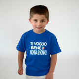 Ti Voglio Bene Nonna & Nonno Blue Kids Tee