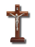 STANDING CRUCIFIX - BEECHWOOD 170MM 170 X 110MM - WOOD/METAL